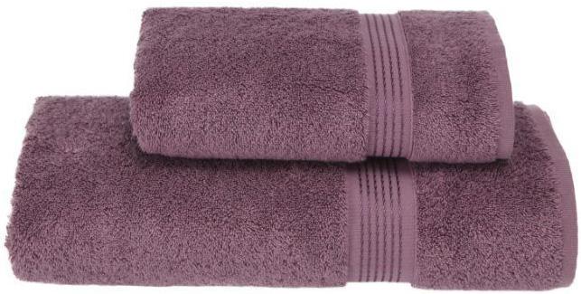 Набор полотенец Soft Cotton Lana Kirmizi Violet банное 75х150 см и лицевое 50х90 см хлопок (SA-6386)