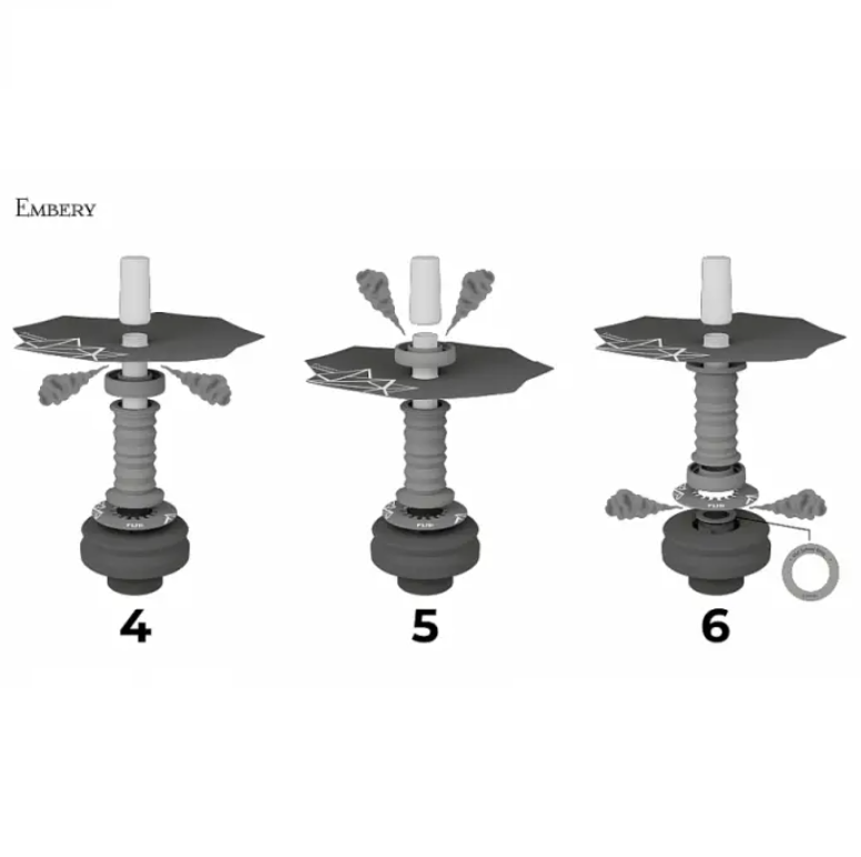 Кальян Embery Mini Mono Flip Tiger Оранжевый - фото 5