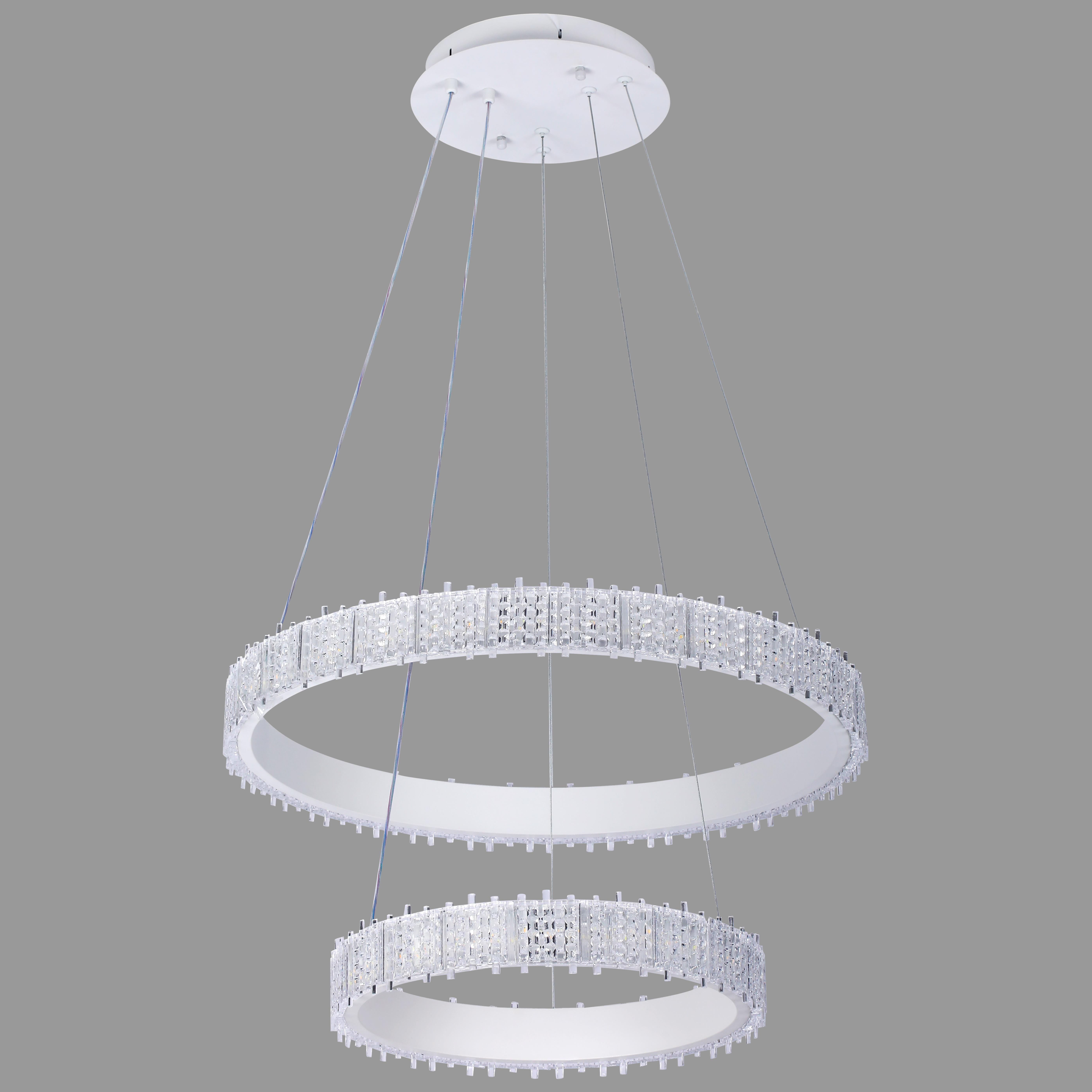 Люстра підвісна Led 50W 40/60 см Білий (87-5129 (400/600) WH) Люстра підвісна Led 50W 40/60 см Білий (87-5129 (400/600) WH)