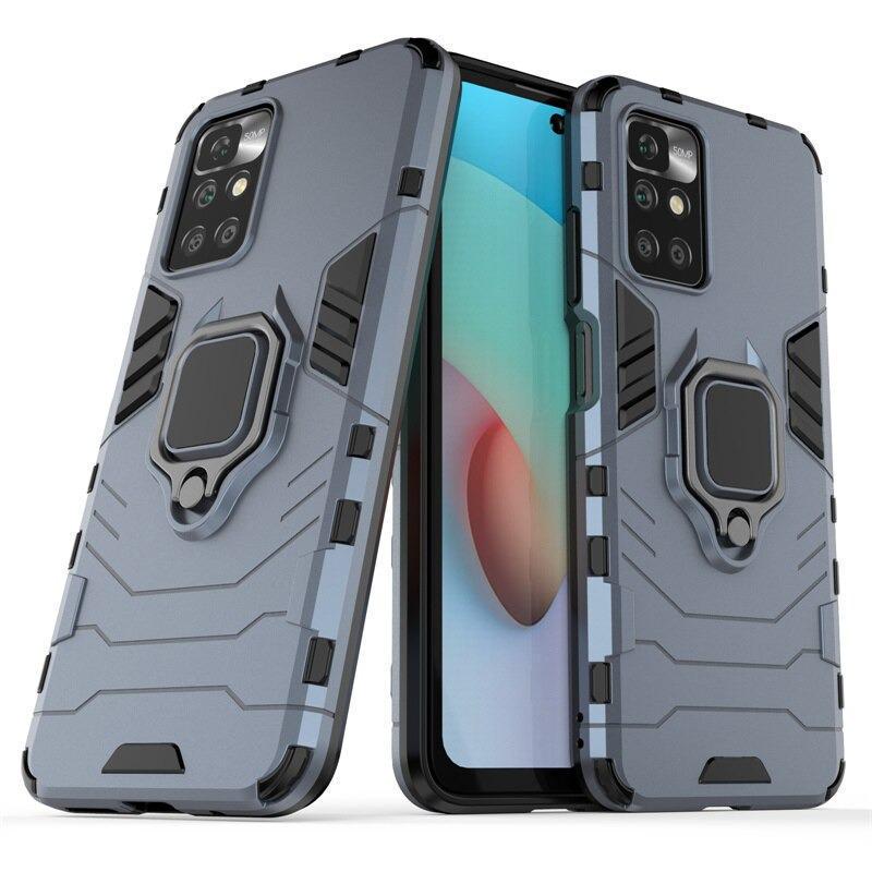 Противоударный чехол Xiaomi Poco M4 Pro 5G (подставка кольцо) Graphite (25395-40)