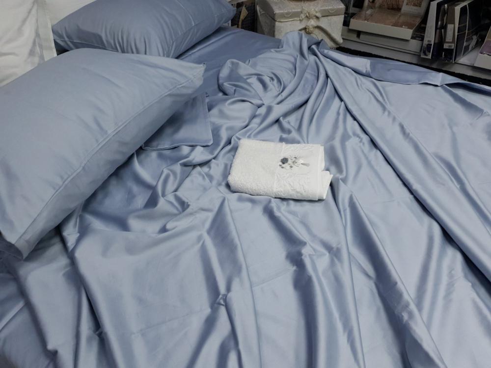 Комплект постельного белья на резинке Моно №186 сатин Premium полуторный/наволочки 50х70/70х70 см Forever (5676) - фото 6