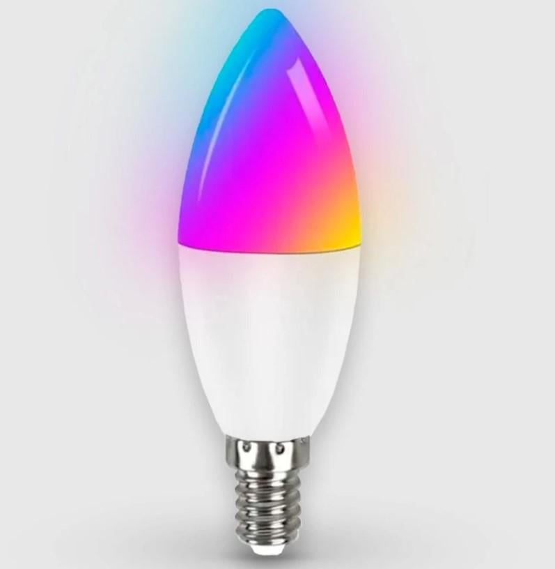 Умная лампочка Tuya Smart Wifi E14 AC85-265V RGB+CW 5W (AWN-00126)