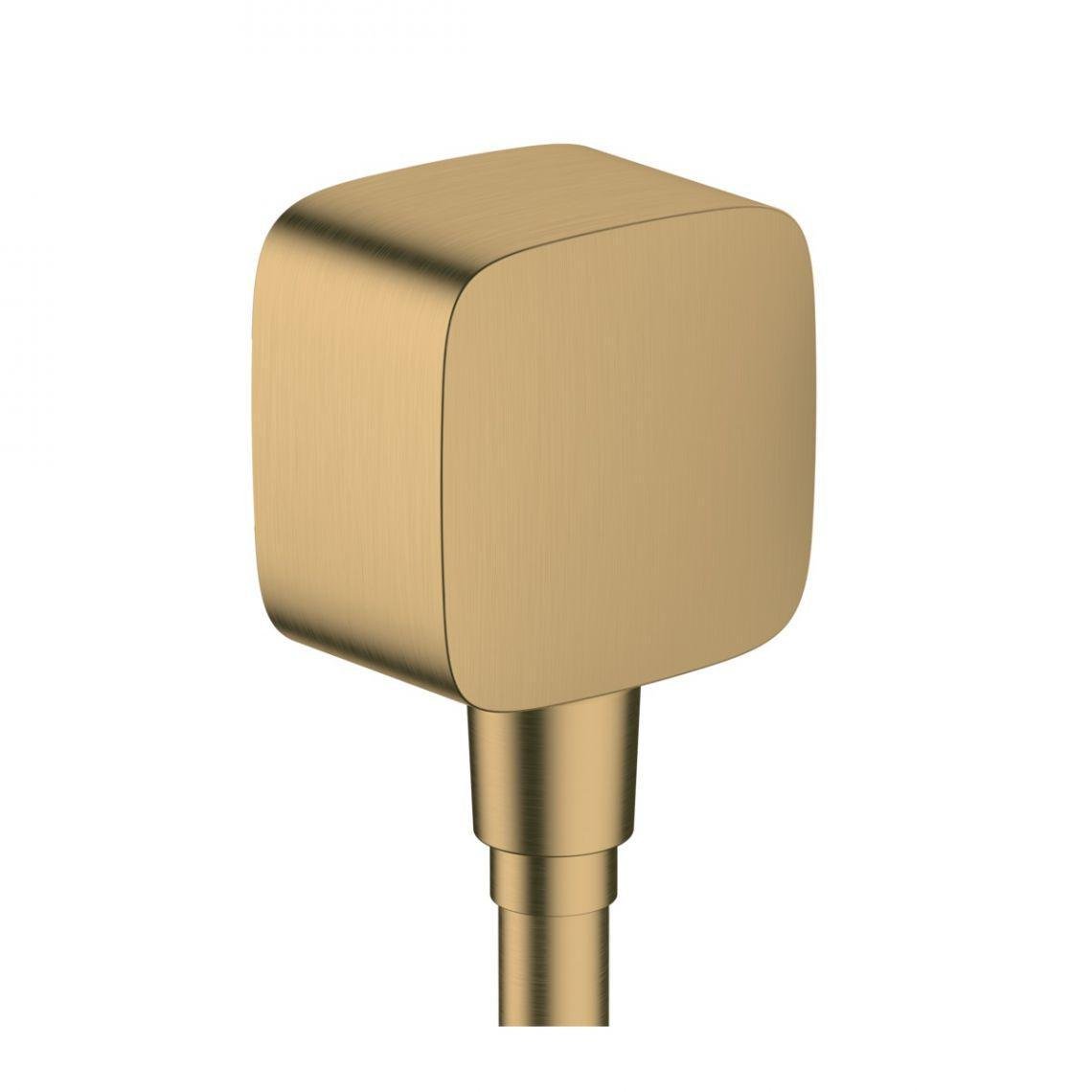 Шланговое подключение Hansgrohe FixFit E с обратным клапаном Brushed Bronze (26457140)