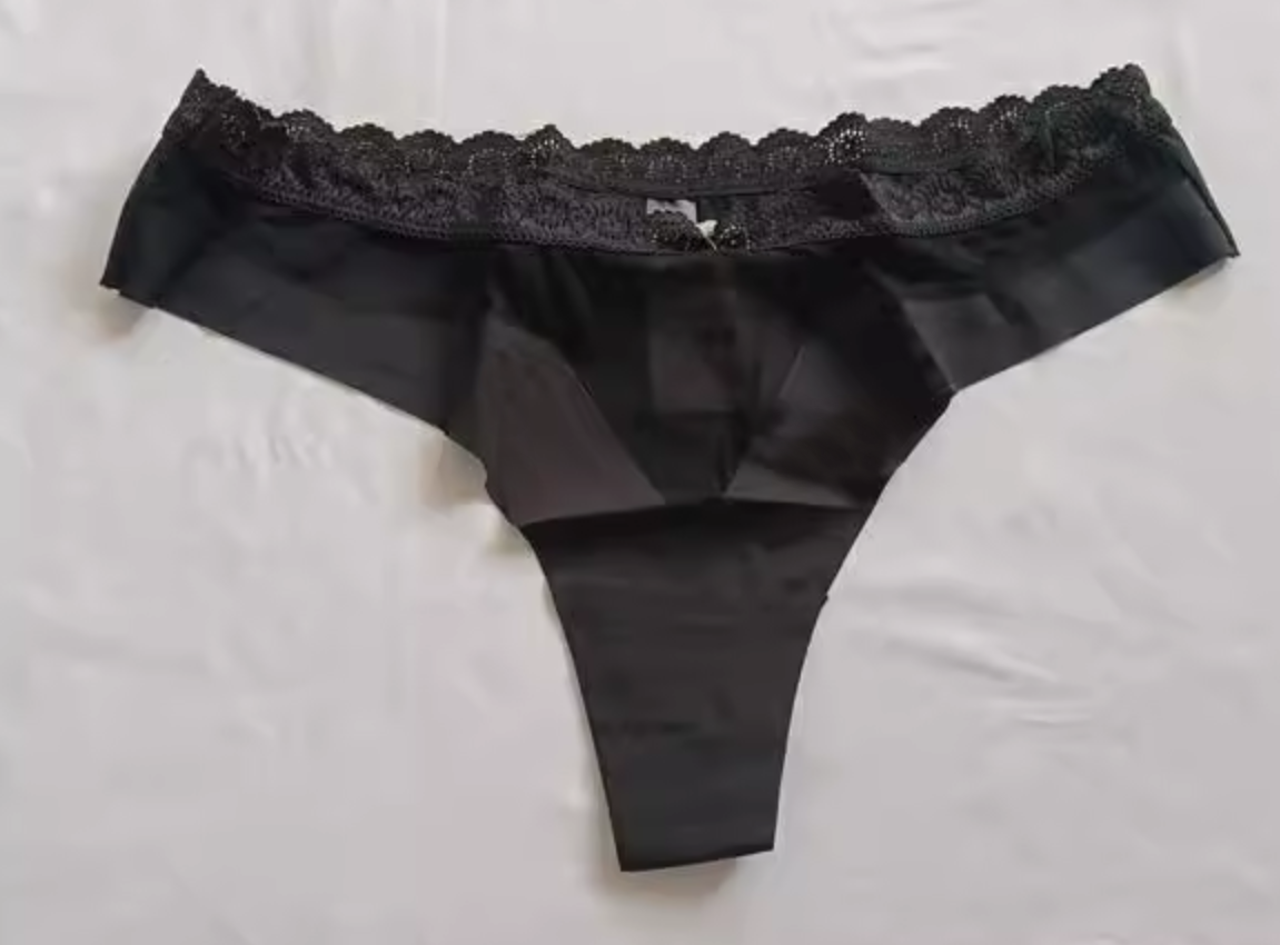 Трусики-стринги с кружевом Onita de Mas M Черный (23-47-1463-Ч-M)