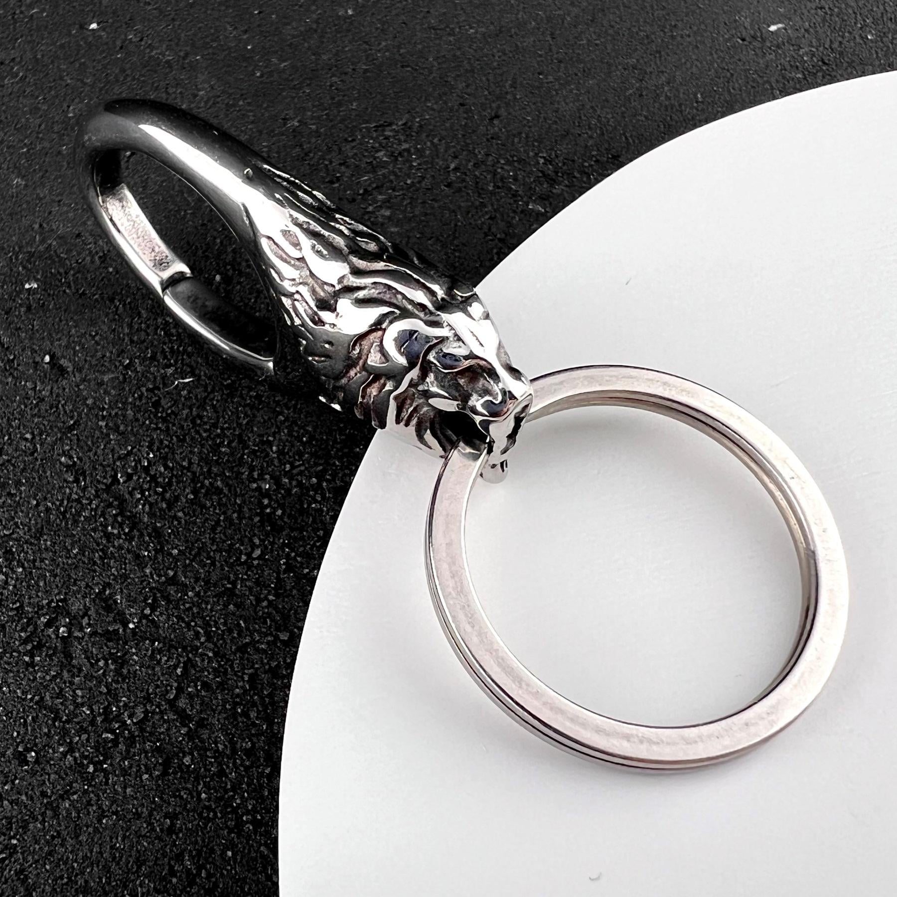 Брелок для ключей готический лев из нержавеющей стали (KC-026)