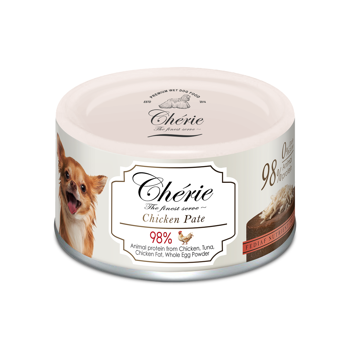 Корм вологий для собак Cherie Dog Pate Chicken Pate Курячий паштет 80 г (CHT24701)