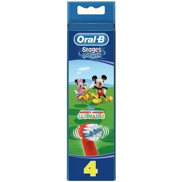 Насадки дитячі для зубних щіток Oral-B Stages Power Disney Mickey Mouse 4 шт.