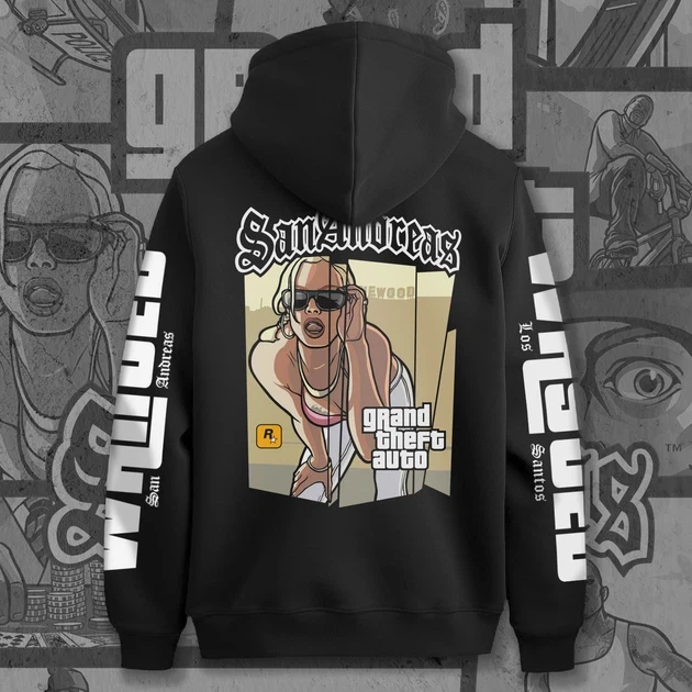 Худи для подростка мальчика с принтом GTA San Andreas 170 см (Anime11244)