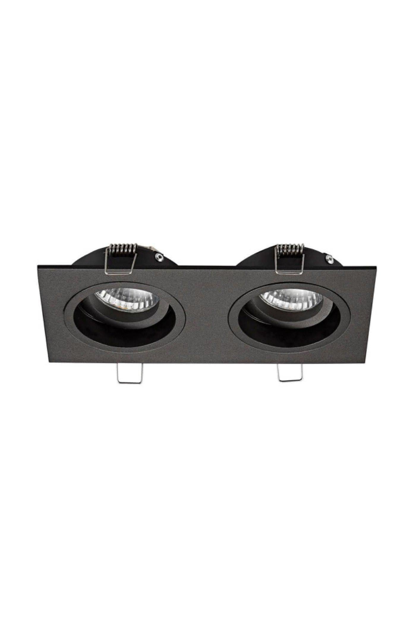 Точечный светильник Zuma line Chuck Dl2 Square 20068-BK (Zu20068-BK) Точечный светильник Zuma line Chuck Dl2 Square 20068-BK (Zu20068-BK)
