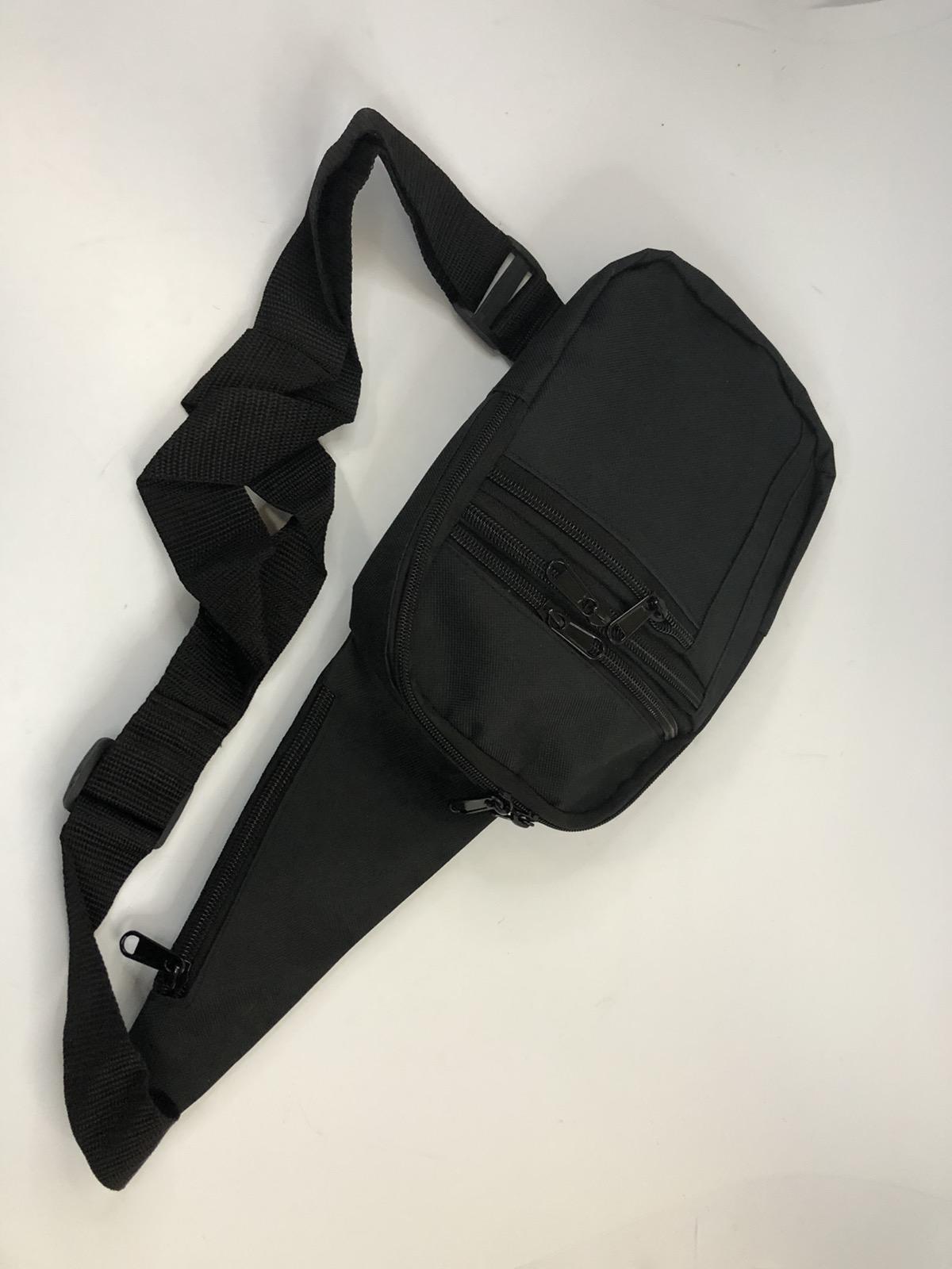 Сумка мужская на плечо с кобурой Cordura с водонепроницаемой мембраной 6 карманов 24х17х5 см Черный (CD12988) - фото 5