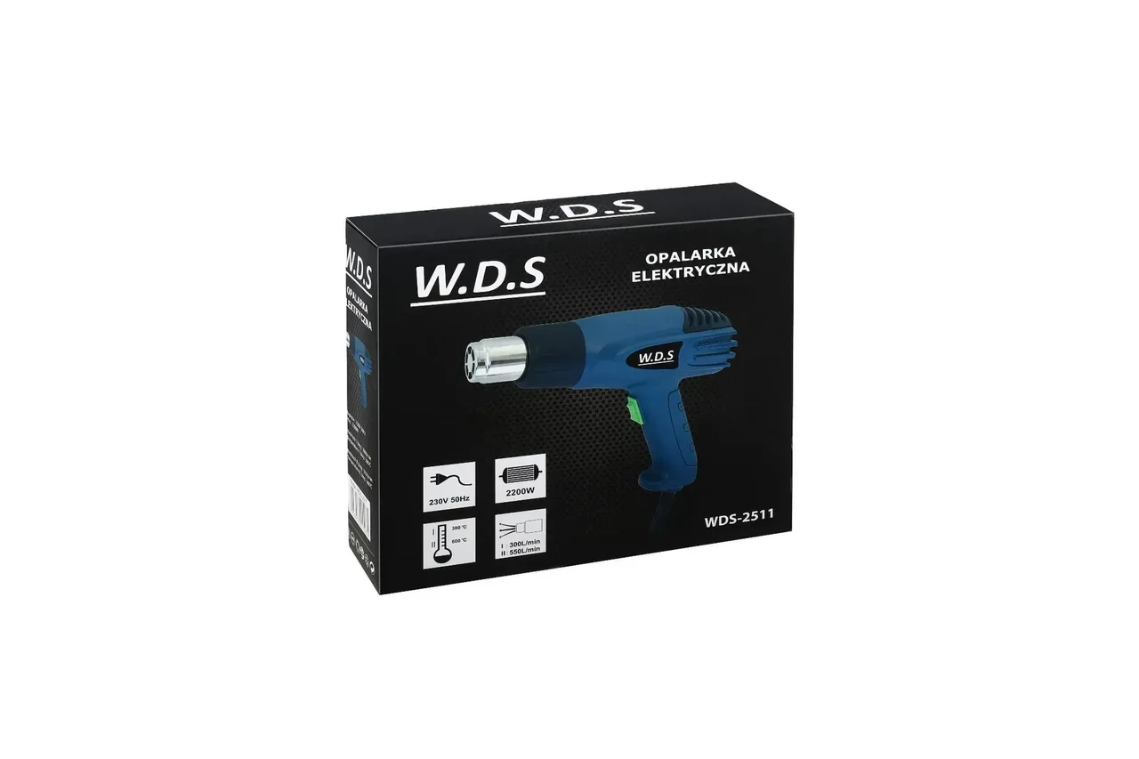 Фен будівельний Kraft&Dele WDS2511 з насадками 2200 Вт (1266) - фото 5