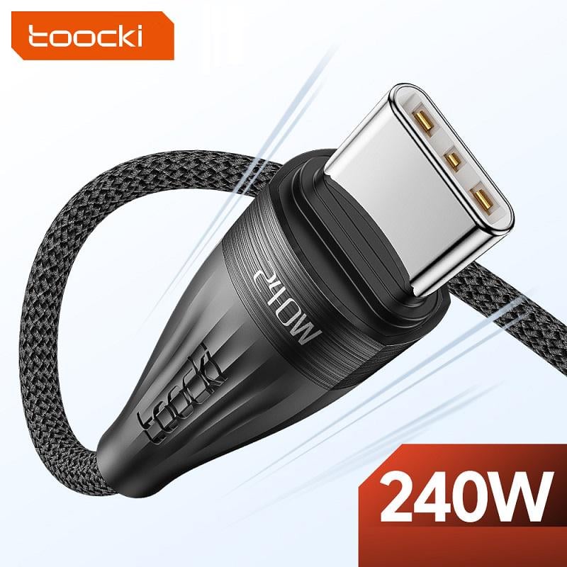 Кабель Toocki USB PD 3,1 Type-C 240 W E-Marker Chip 480 Mbps (127108) - фото 4