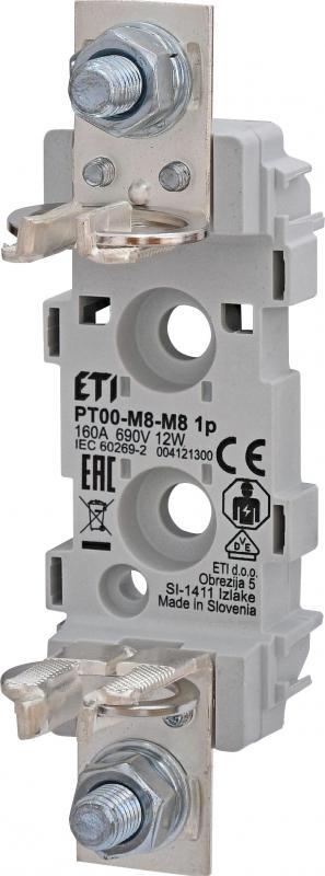 Тримач запобіжника ETI 1P NH00 160A PT M8-M8 (4121300)