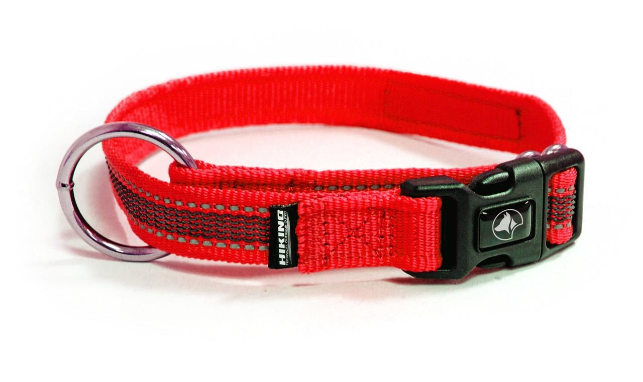 Ошейник для собак Croci Hiking Antishock нейлоновый 65-75 см Красный (1254840863)
