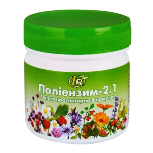 Комплекс для профілактики печінки Green Visa Поліензим-2.1 Гепатопротекторна формула 280 г 112 порцій (000027801)