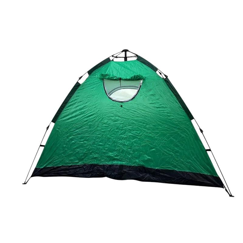 Палатка туристическая трехместная 200x150x110 см Зеленый - фото 7