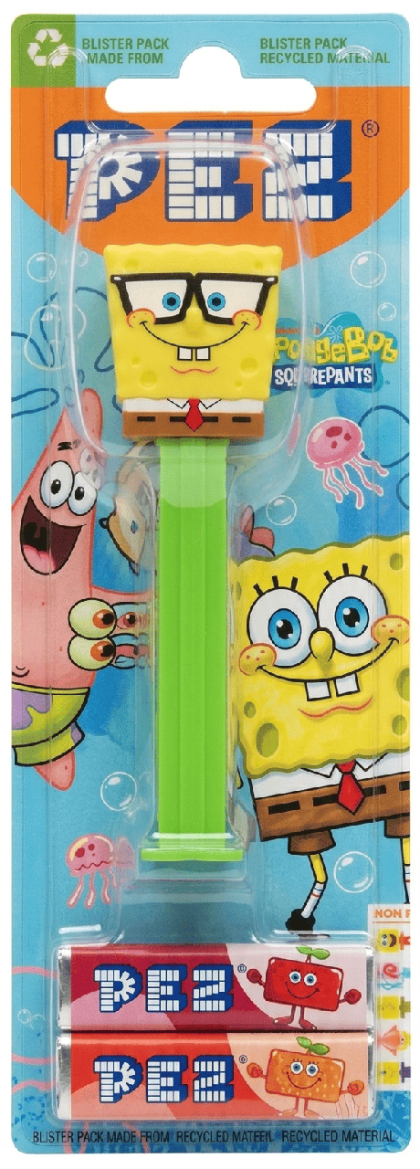 Диспенсер с конфетами Pez SpongeBob SquarePants Губка Боб 17 г (3025447230)
