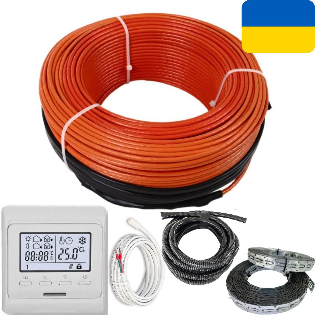 Комплект кабель греющий Volterm HR18+ термостат программируемый 19,4 м2