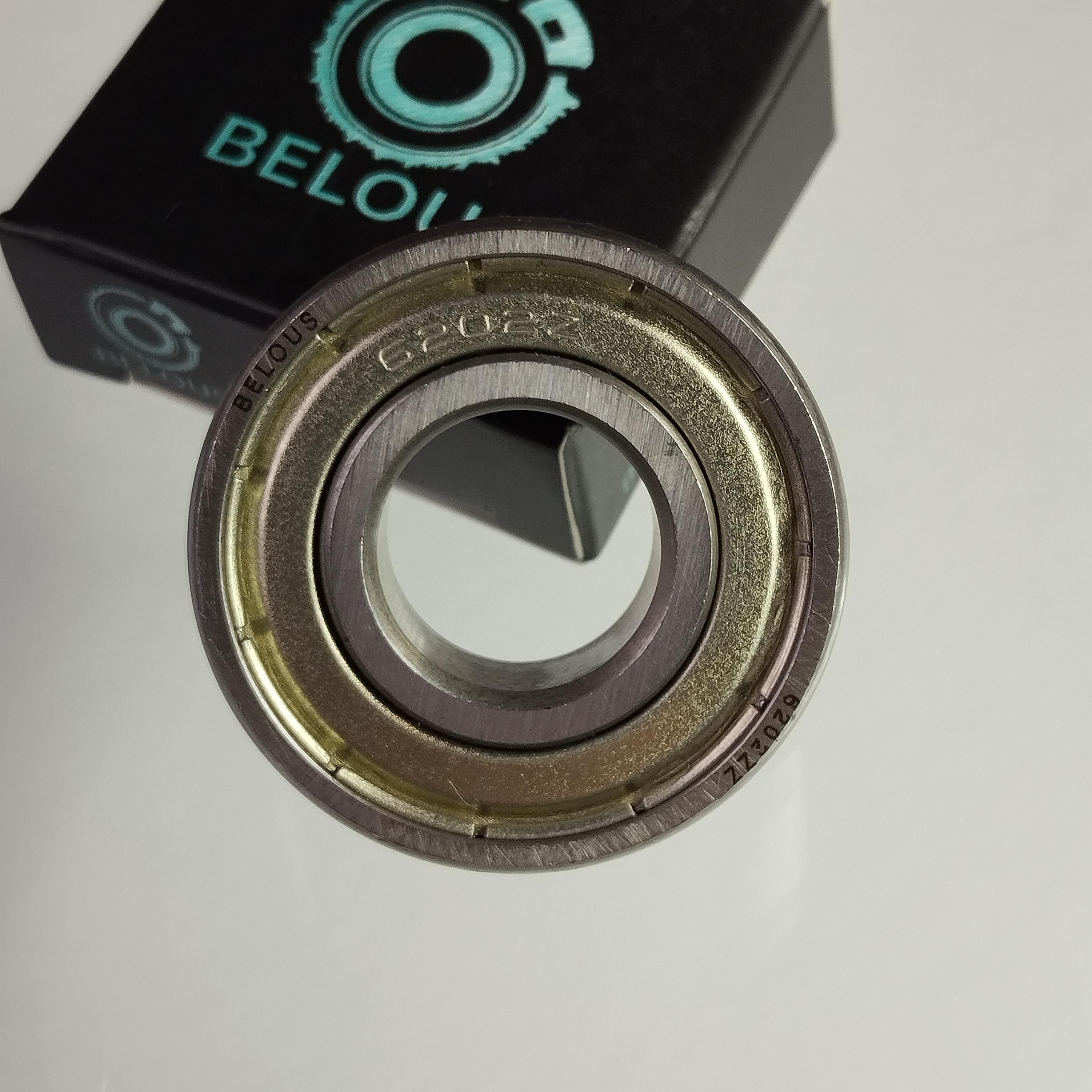 Підшипник BELOUS 6202 ZZ кульковий однорядний 15 мм x 35x11 мм Gcr15 ABEC3 rpm5000 (100016)