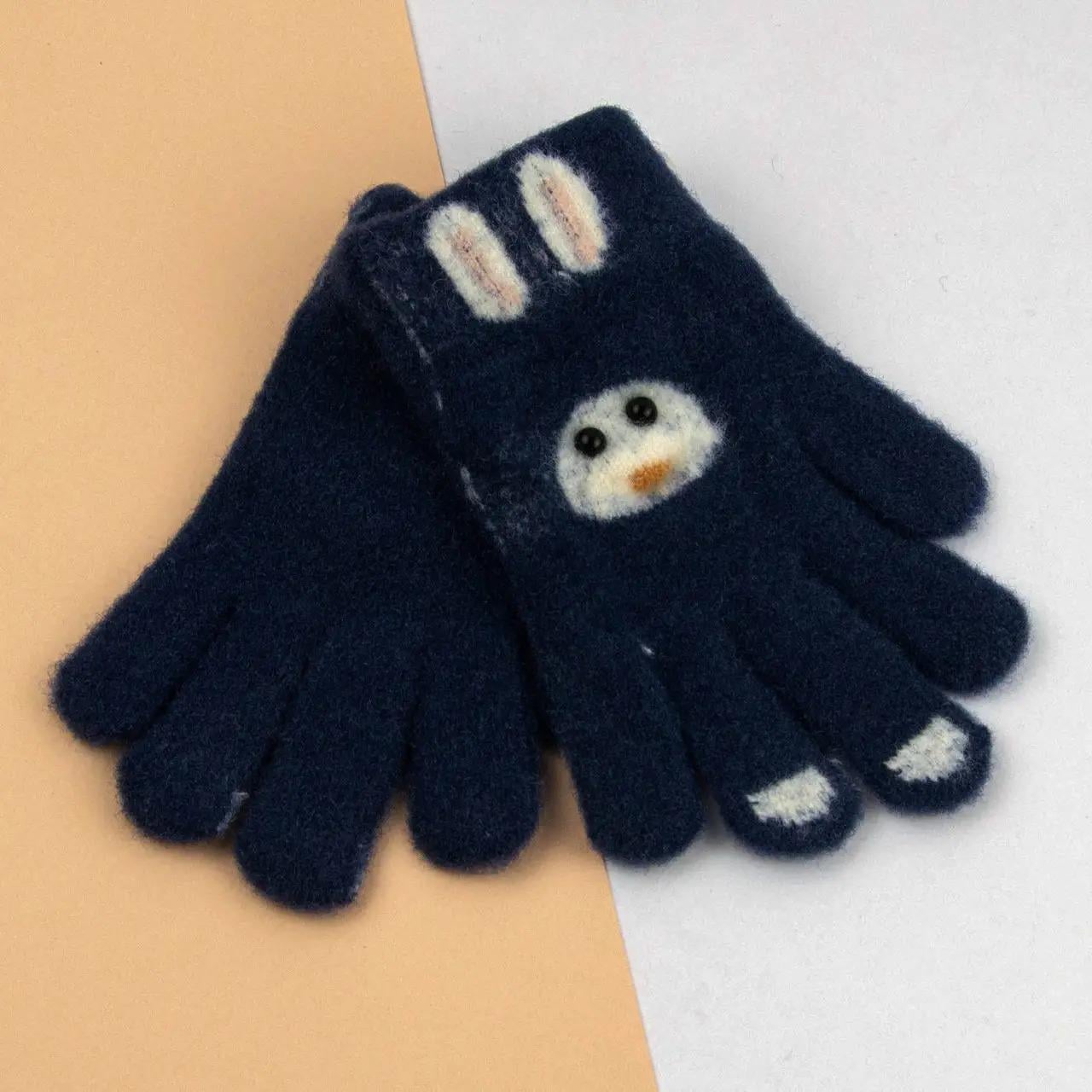 Дитячі рукавички зимові 2-5 років р. 10 Синій (24-8-008)