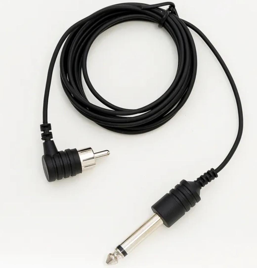 Клипкорд для тату машинки тонкий из RCA угол 90 Черный