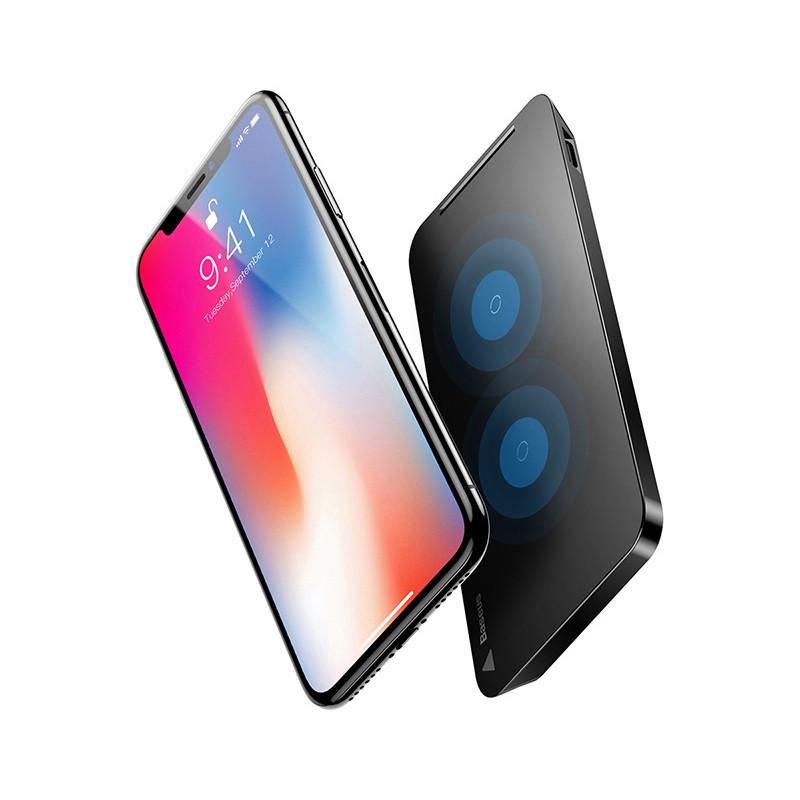 Бездротовий зарядний пристрій Baseus Qi Multifunctional Wireless Charging Pad Black (670444547)