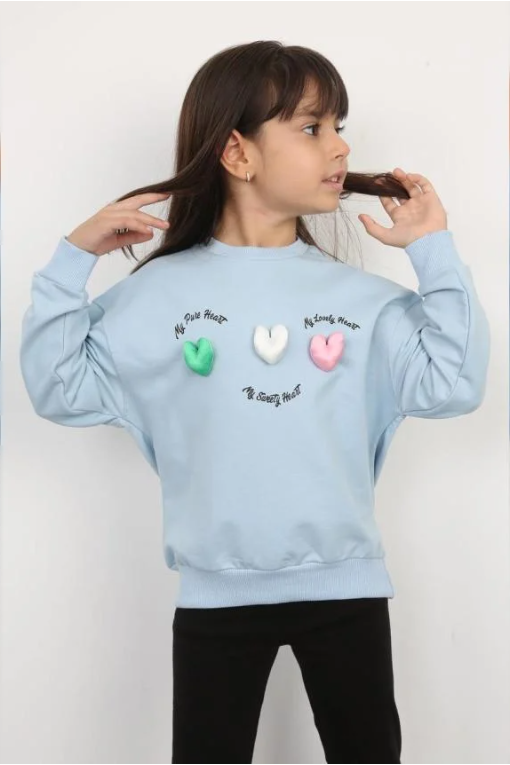Свитшот детский 110 см Голубой (06324)