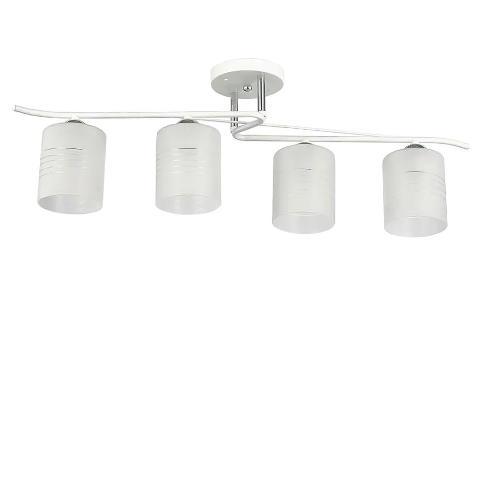 Люстра потолочная Light House SC-20088/4 WH/CR плафон белый 720х170х245 мм Белый/Хром
