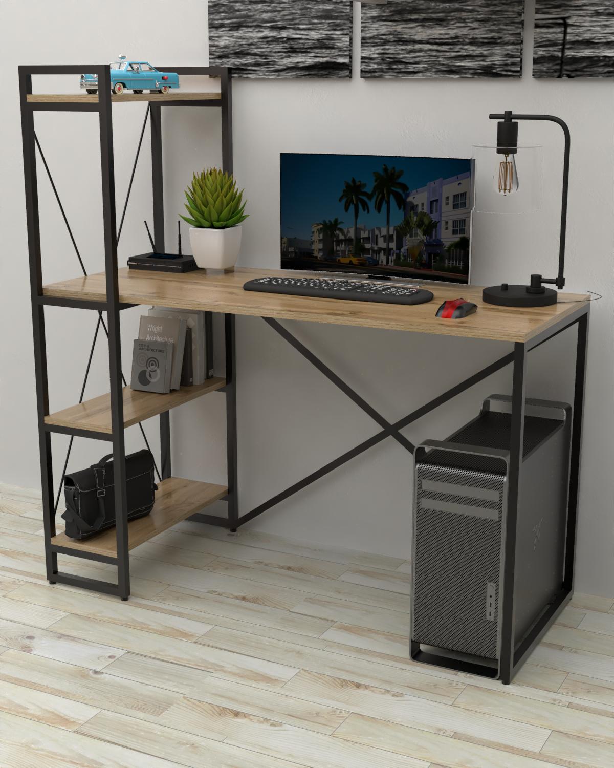 Письменный стол EcoLoft Аксион DSP-1467-1 в стиле лофт Дуб Аппалачи (34971007)