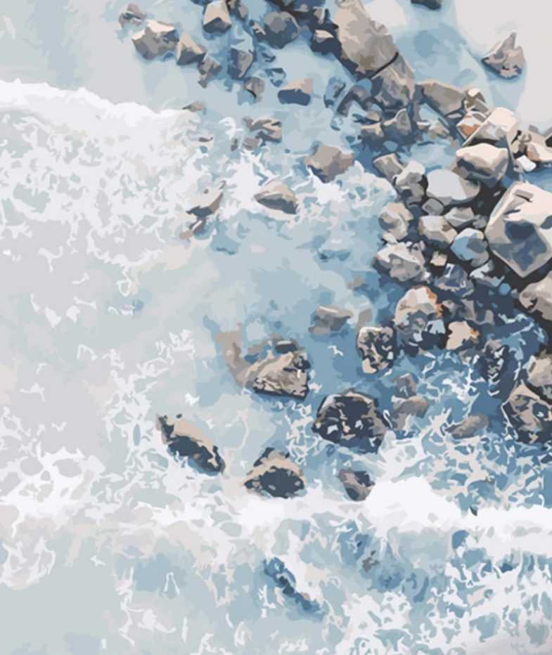 Картина по номерам Strateg Берег океана 40x50 см (GS566)