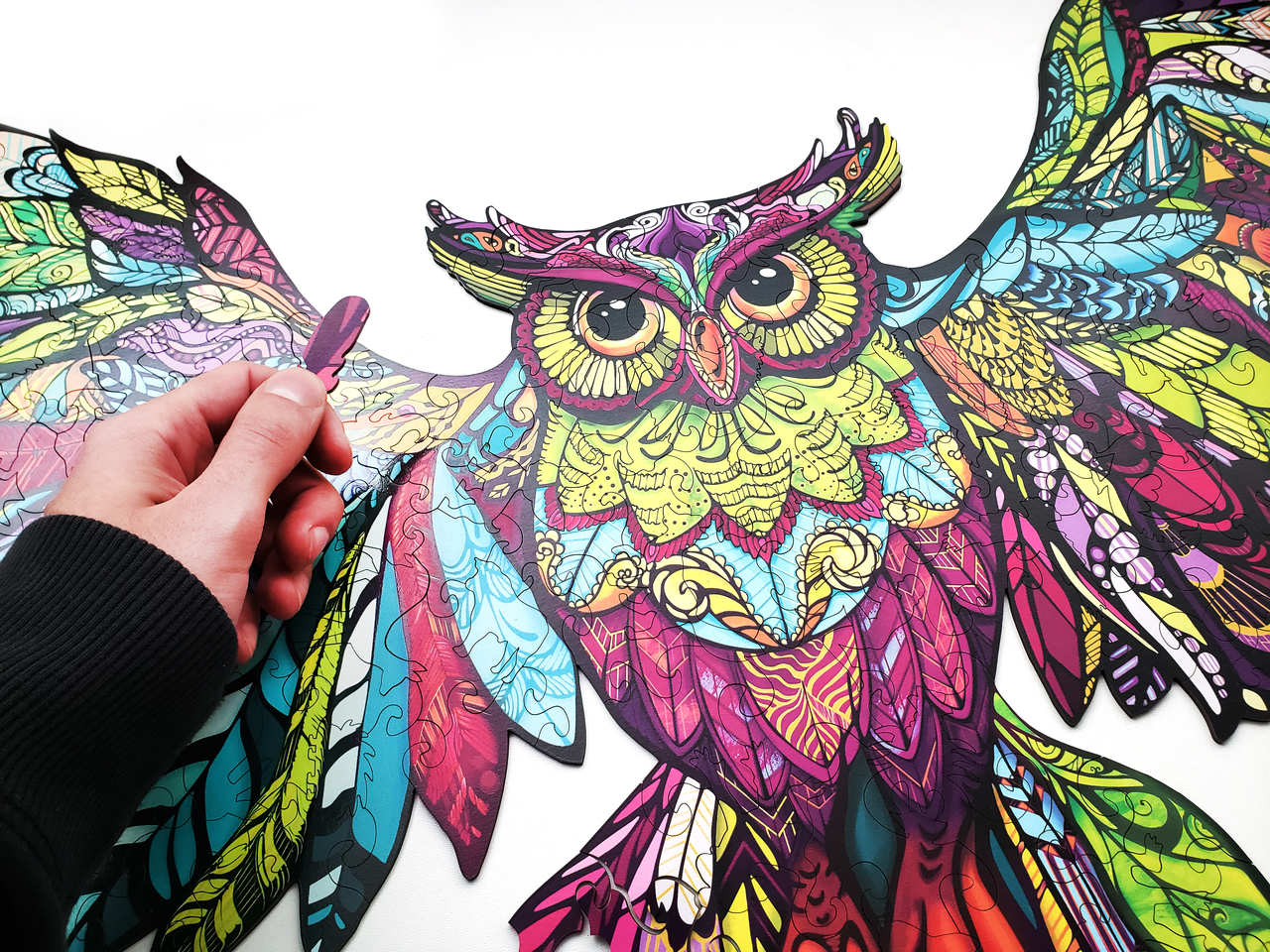 Пазл деревянный Сова элементы в форме животных 67,7х47,5 см 227 шт. (1685925209) - фото 8 Пазл деревянный Сова элементы в форме животных 67,7х47,5 см 227 шт. (1685925209) - фото 8