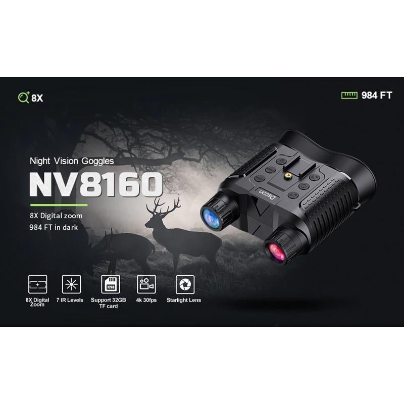 Окуляри нічного бачення Dsoon NV8160 з відео/фото записом та кріпленням на голову на акумуляторі (100950) - фото 8