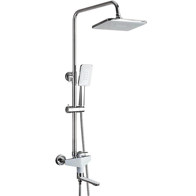 Душова система Frap F2458 Білий/Хром (1037555) Душова система Frap F2458 Білий/Хром (1037555)