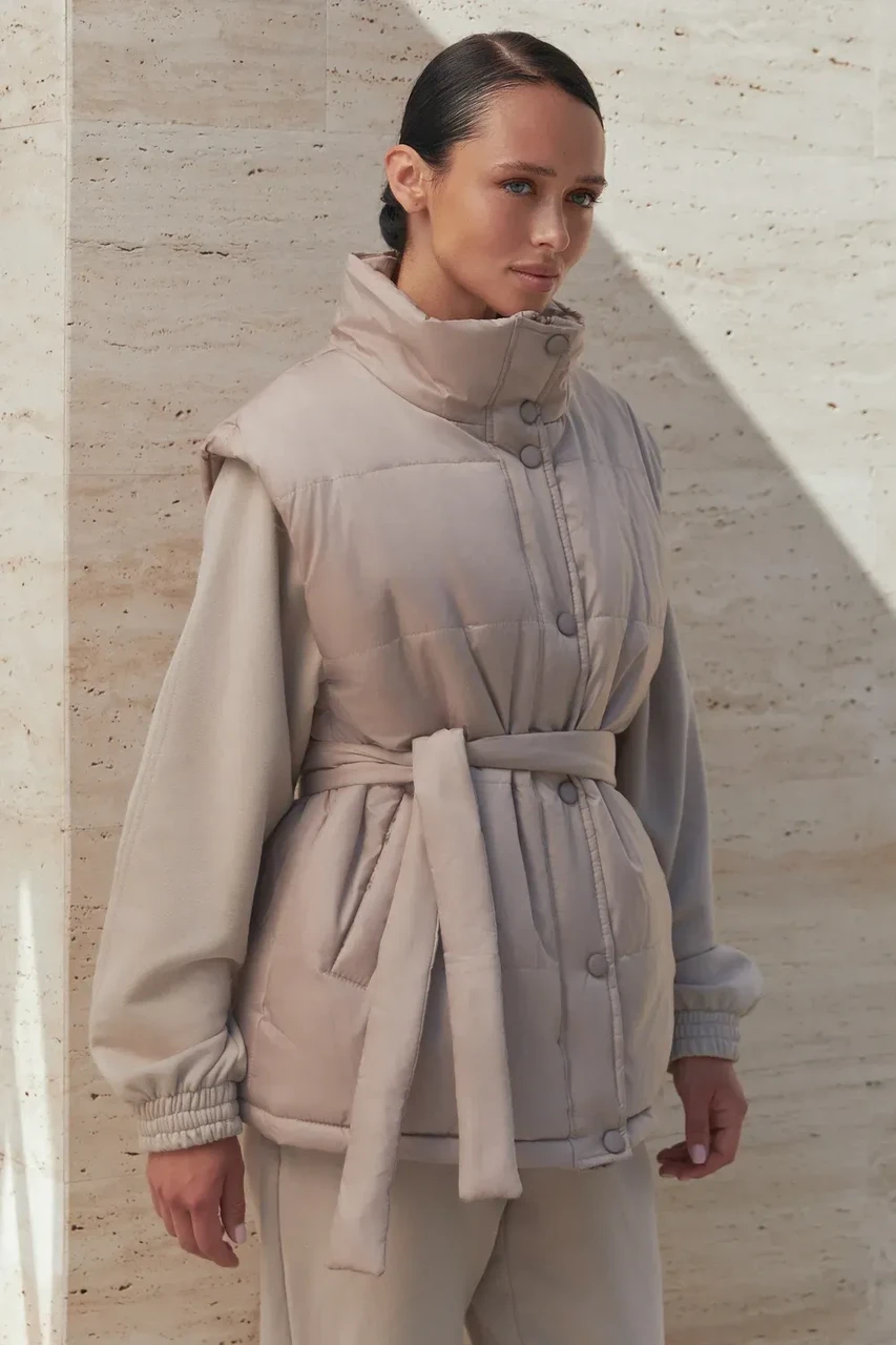 Жилет женский S-M Бежевый (2738639292)