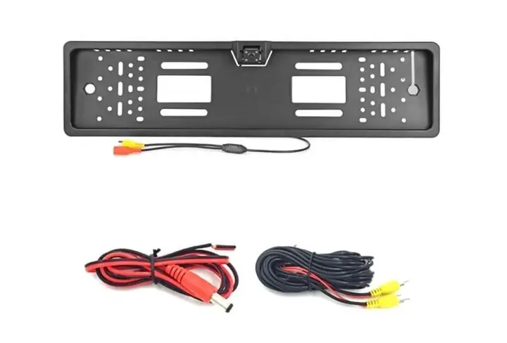 Камера заднього виду Car Cam JX 9488A у рамці номерного знака Чорний (1967662242)