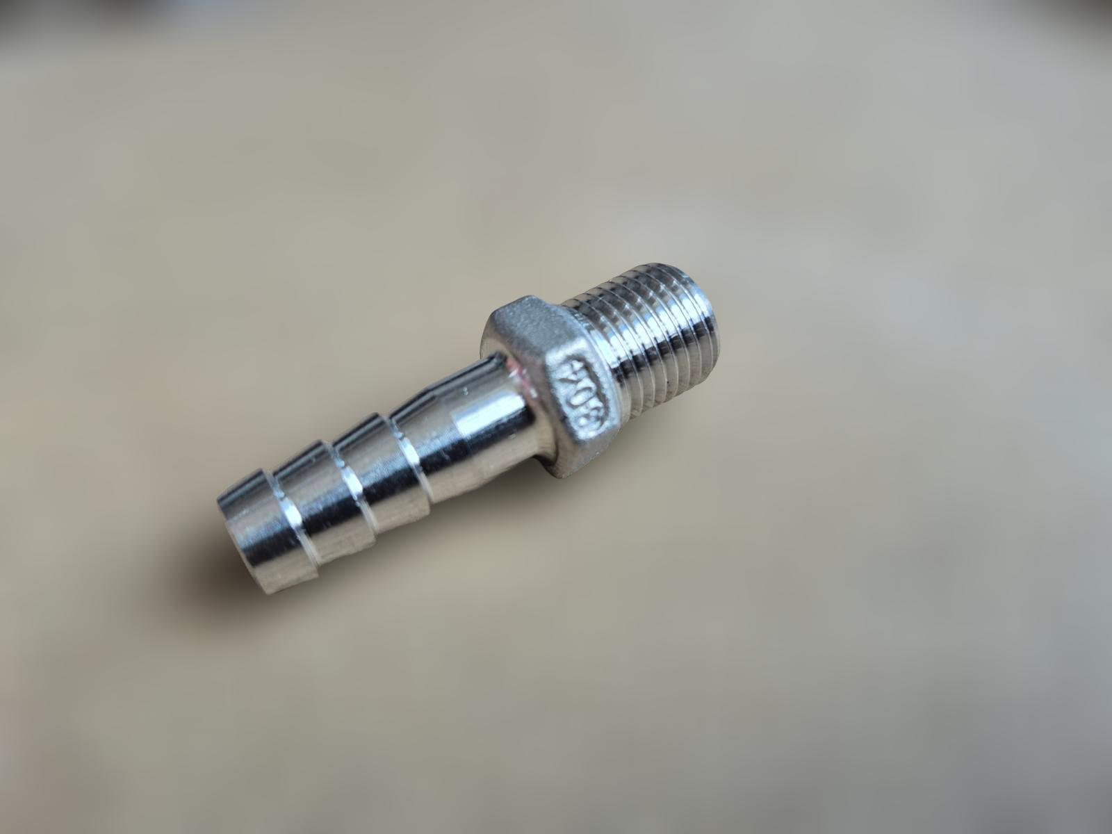 Штуцер шланговий різьбовий DN8 AISI304 BSPP Class-150 ялинка/шестигранник н/ж сталь 10 мм 1/4" (29203298) - фото 8 Штуцер шланговий різьбовий DN8 AISI304 BSPP Class-150 ялинка/шестигранник н/ж сталь 10 мм 1/4" (29203298) - фото 8