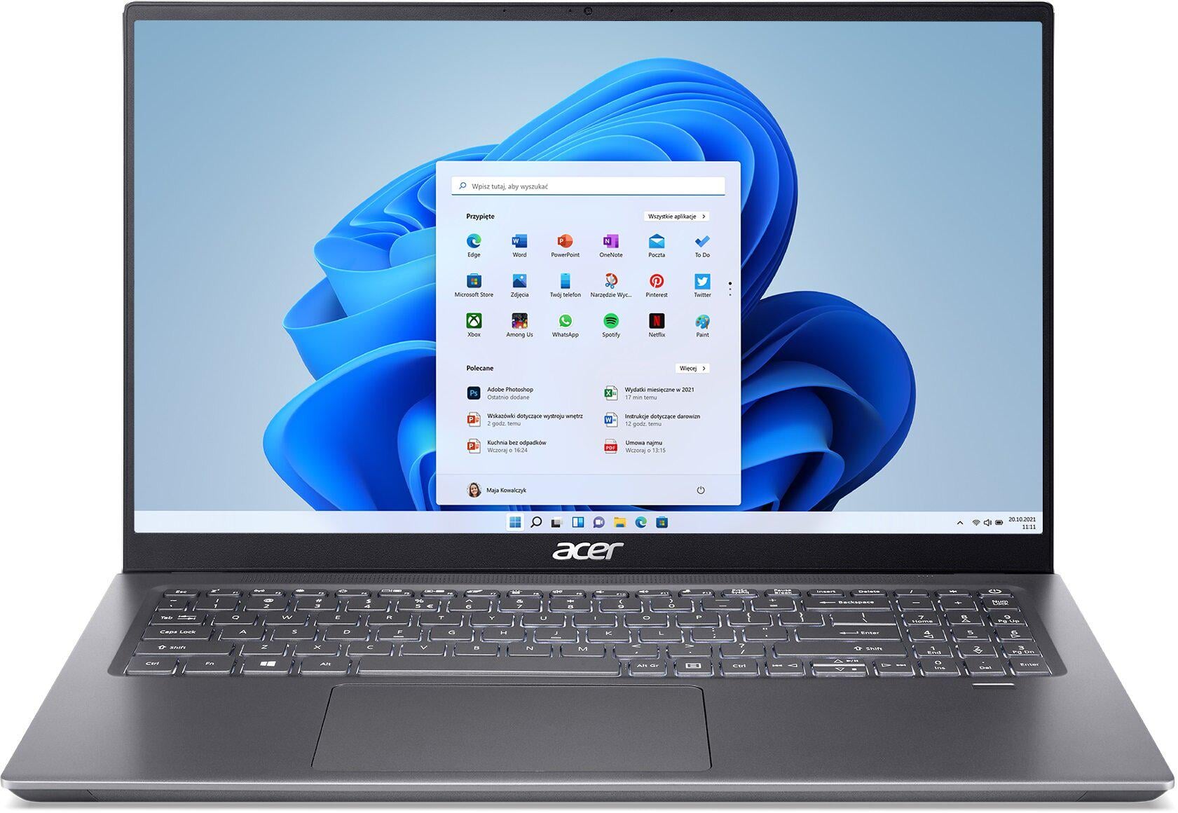 Ноутбук Acer SwiftхSFX16-51G 161" IPS i7-11390H RAM 1TB SSD GeForce RTX3050Ti Windows 11 Home 16 Gb (NXAYLEP008)