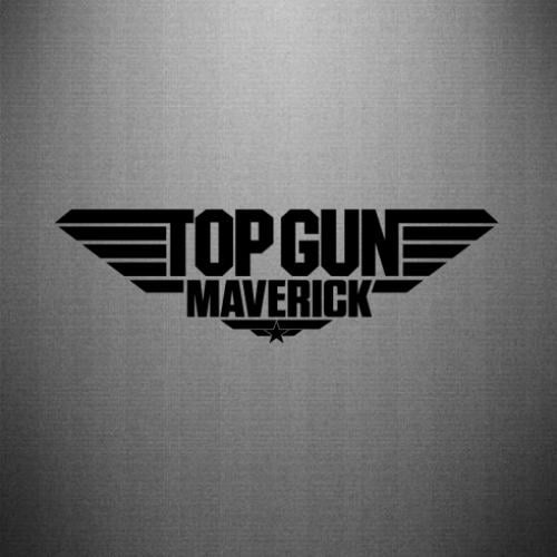Наклейка Top Gun Maverik 45x13,6 см Черный (21563012)