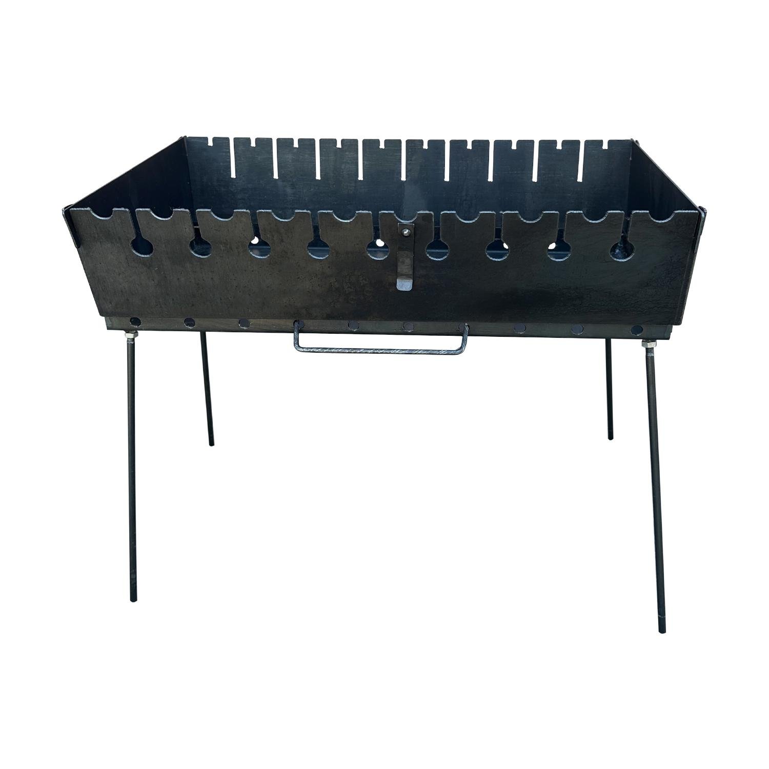 Мангал-чемодан Mzavod Пегас стальной двухуровневый на 10 шампуров 3 мм Черный (136-17-1040620000003) Мангал-чемодан Mzavod Пегас стальной двухуровневый на 10 шампуров 3 мм Черный (136-17-1040620000003)