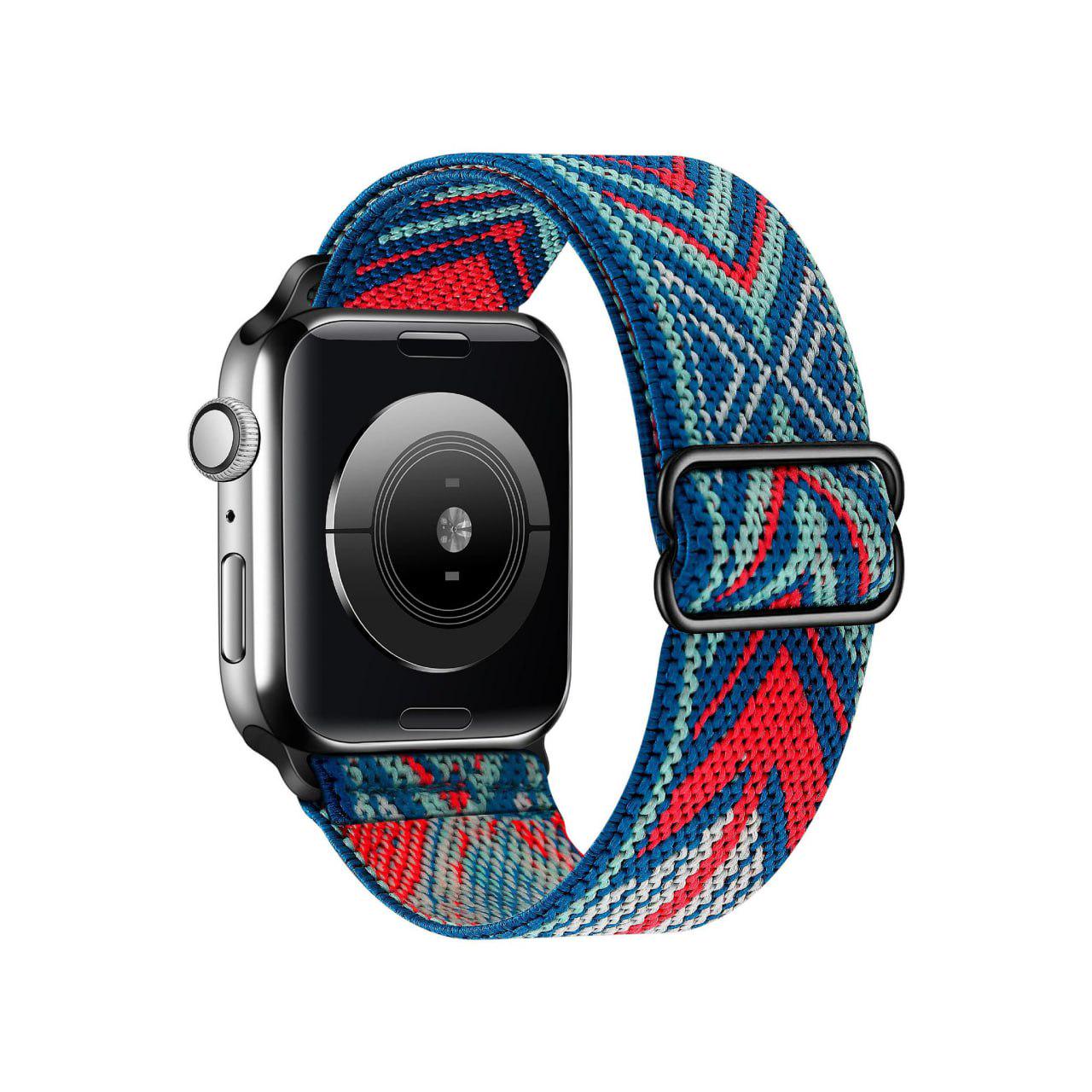 Ремінець нейлоновий для Apple Watch Орнамент 42 мм Red/White/Blue (13742456)