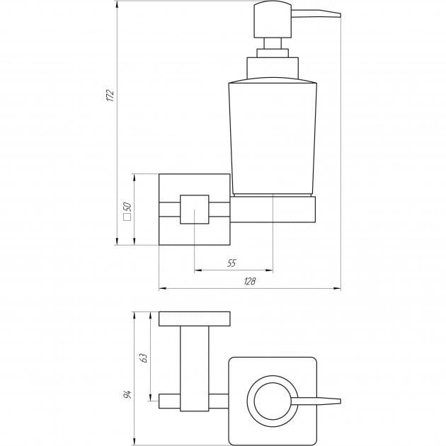 Дозатор жидкого мыла Globus Lux BQ9433 - фото 4