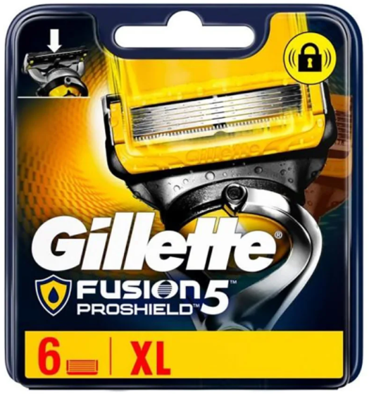 Картриджи сменные для бритья Fusion 5 мужские Gillette Fusion5 Proshield 6 шт. (7619027)