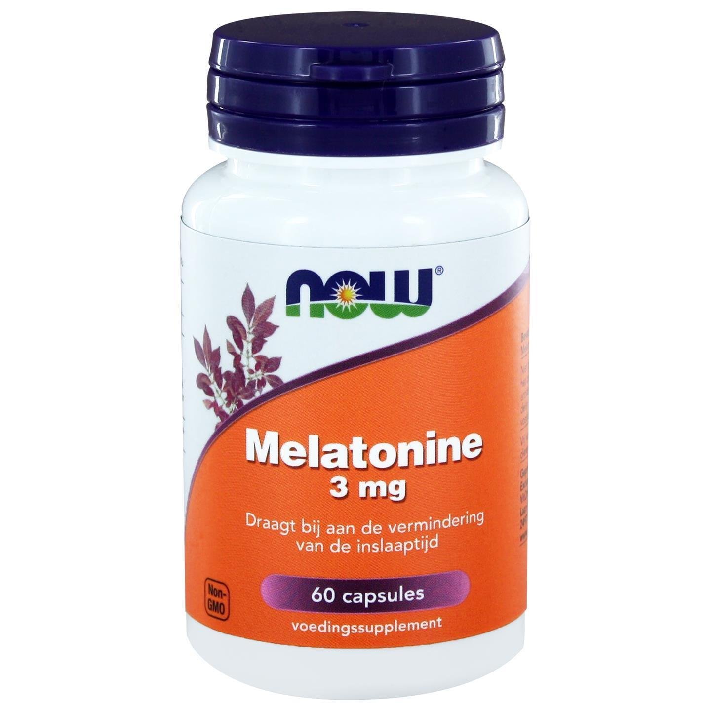 Мелатонін NOW Melatonin 3 мг 60 капс.