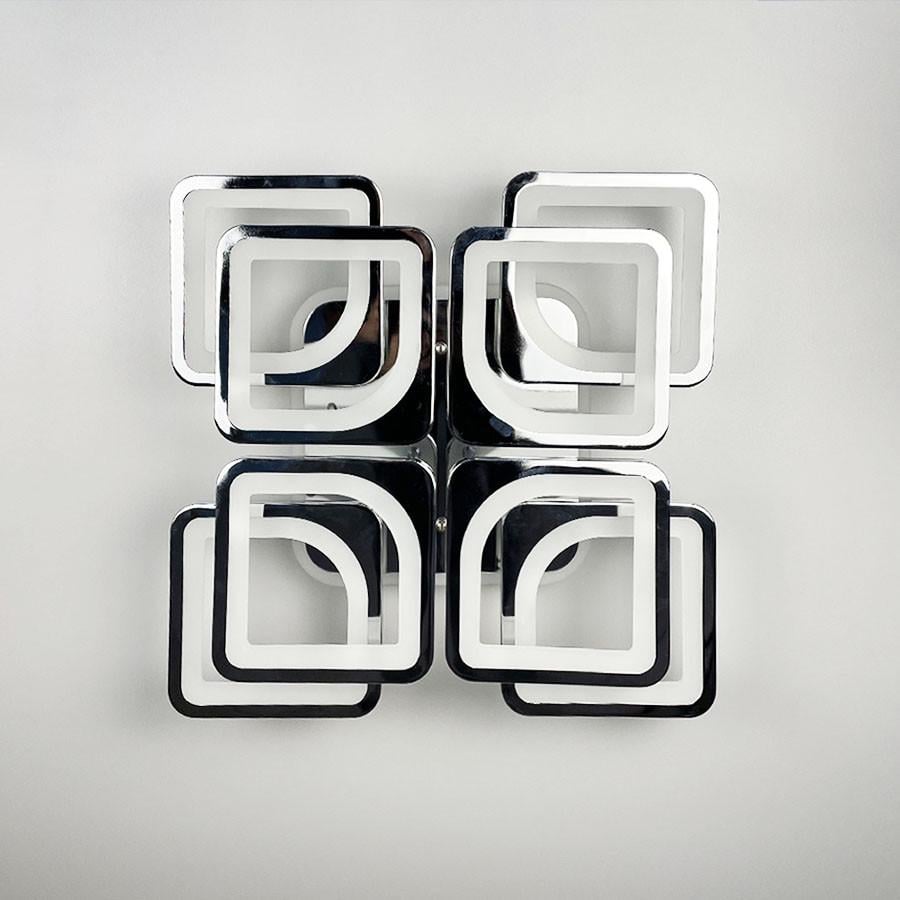 Люстра светодиодная с RGB подсветкой Хром (A 2281/4+4 S RGB CH)