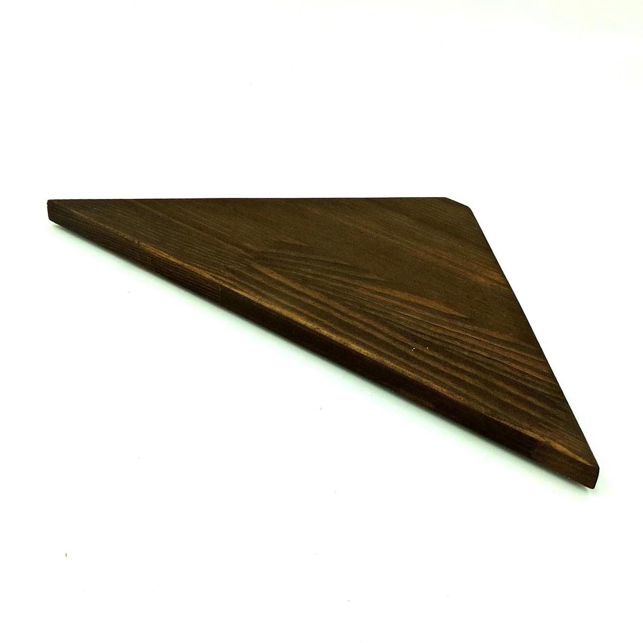 Полка настенная угловая из дерева Пунта 20 Капучино (УНП-200409)