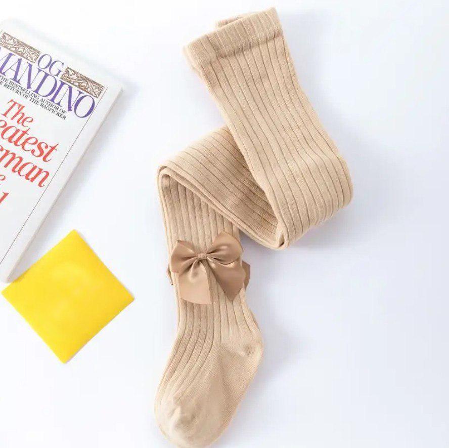 Колготы нарядные Бантик 6-12 мес. Бежевый (142696)