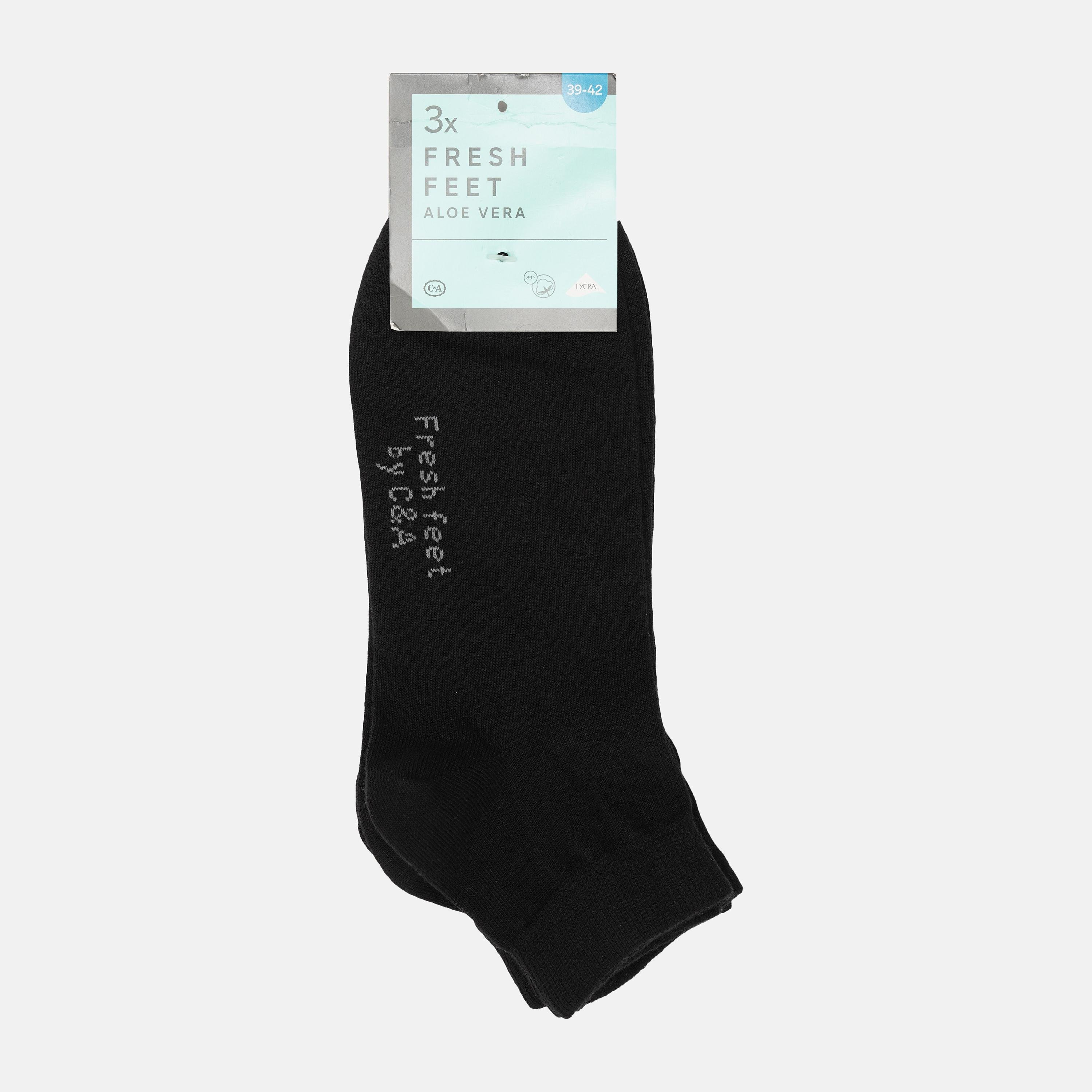 Шкарпетки C&A нар. 39-42 3 пари Чорний (9531279840610)