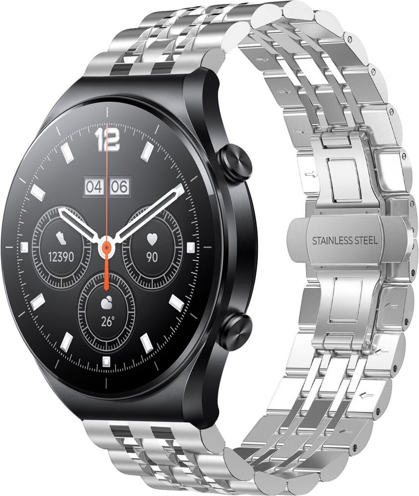 Браслет металлический Spinye для Xiaomi Watch S1 (Acttive) Silver (28964-59)