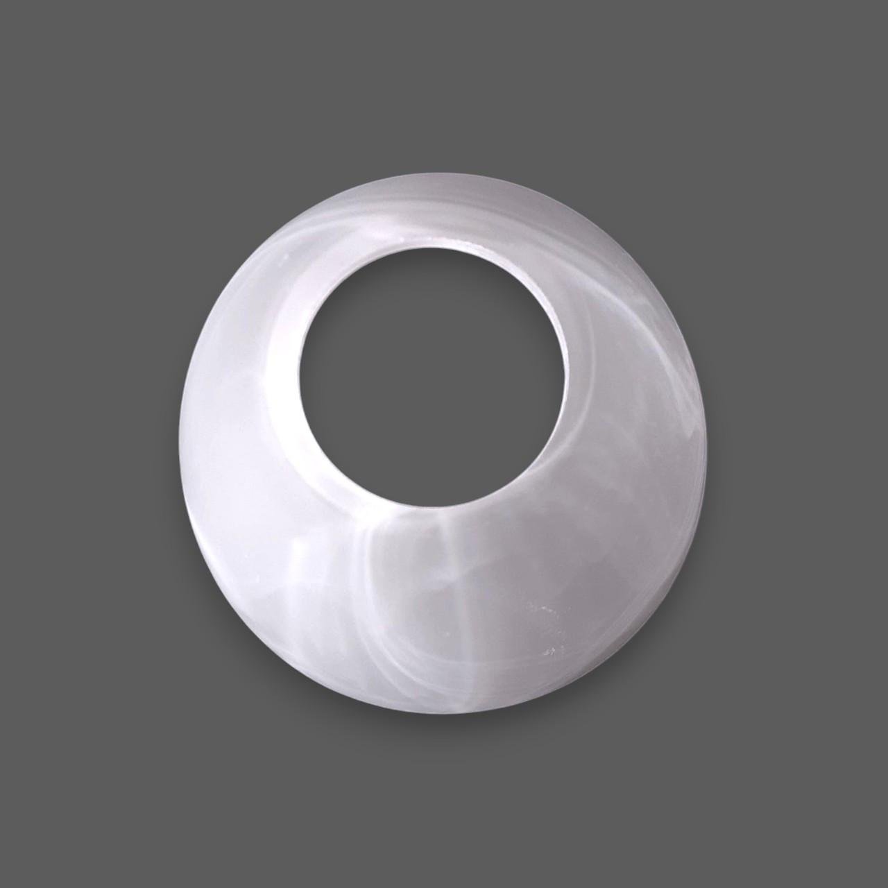 Плафон стеклянный Е27 Белый мраморный - фото 3