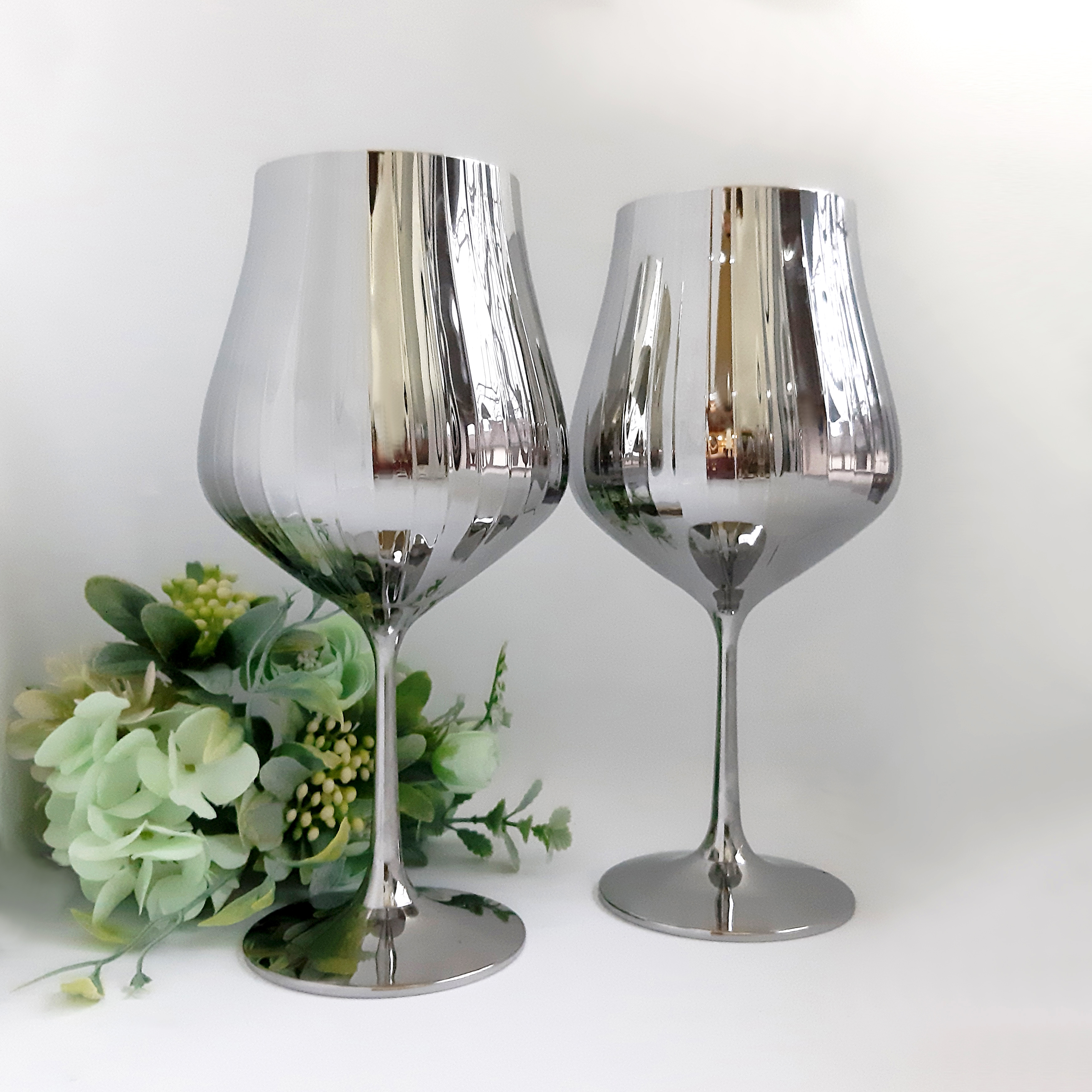 Набор бокалов для вина Bohemia Tulipa optic 600 мл 6 шт. Хром - фото 3 Набор бокалов для вина Bohemia Tulipa optic 600 мл 6 шт. Хром - фото 3